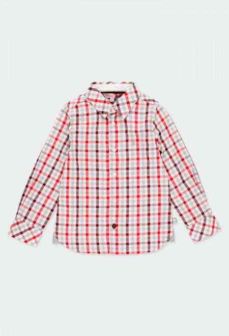 Boboli Boys Red Check Shirt