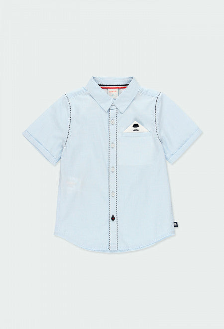 Boboli Baby Blue Short Sleeved Shirt