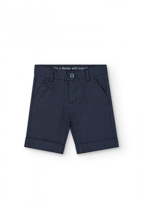 Boboli Satin Navy Bermuda Shorts