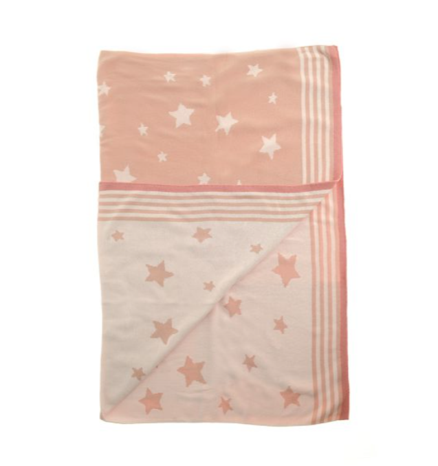 Ziggle Pink Stars Blanket