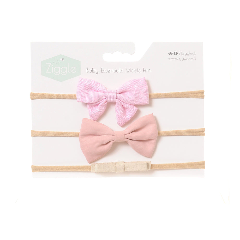 Ziggle Pale Pink Hairband Set