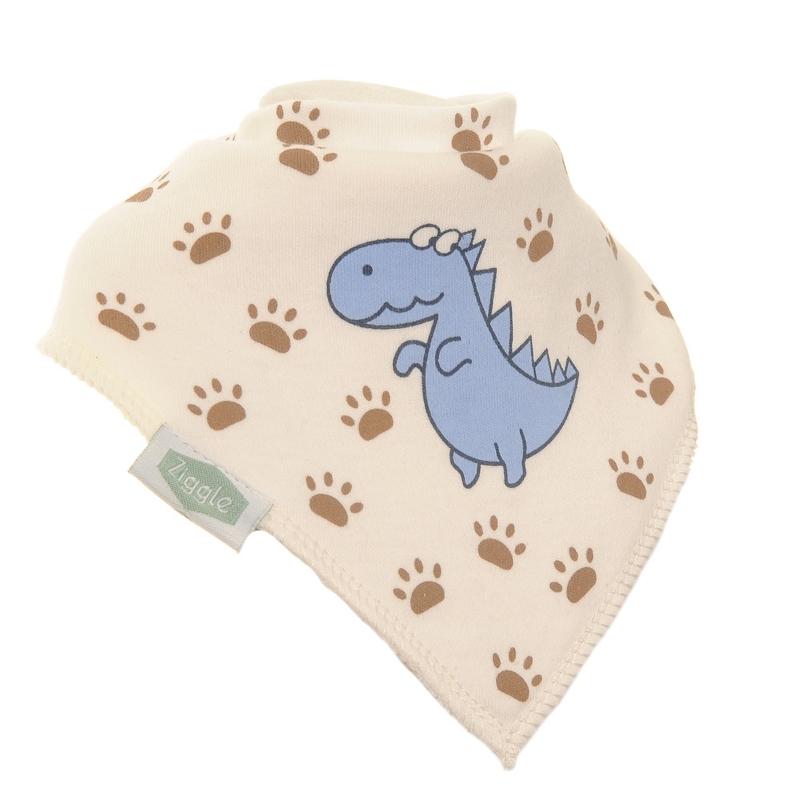 Ziggle Blue Dino Bib