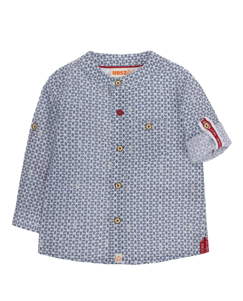 UBS2 Navy Print Shirt