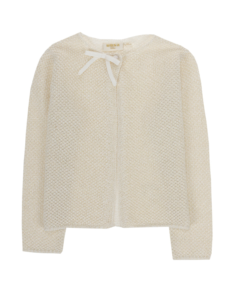 UBS2 Cream Shimmer Cardigan