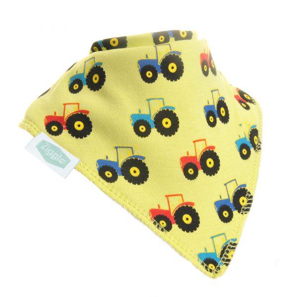 Ziggle Tractor Print Bib