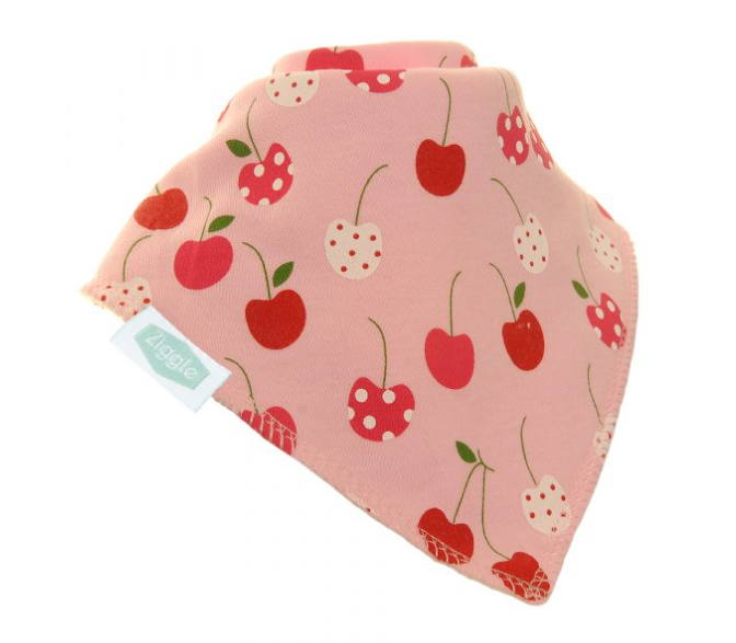 Ziggle Cherry Print Bib