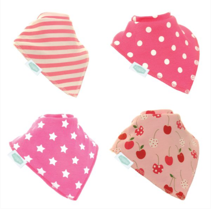 Ziggle Pretty Pinks Bib Set