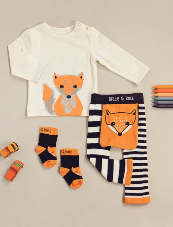 Blade & Rose Fox Top, Leggings & Socks Set