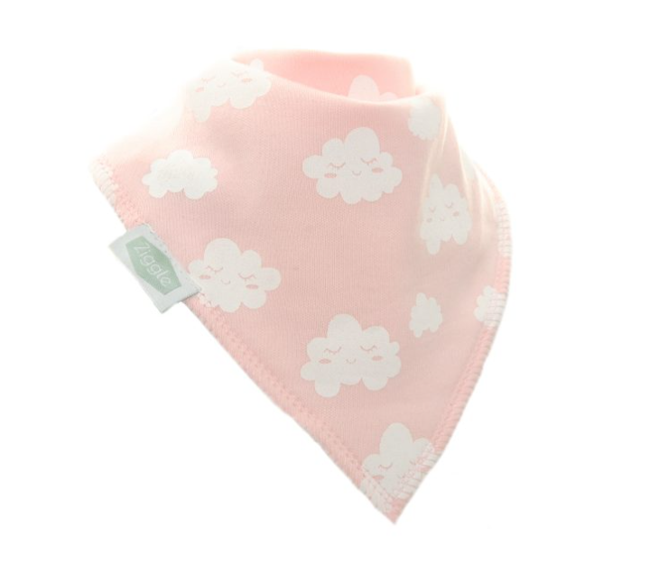 Ziggle Pink Winking Cloud Bib