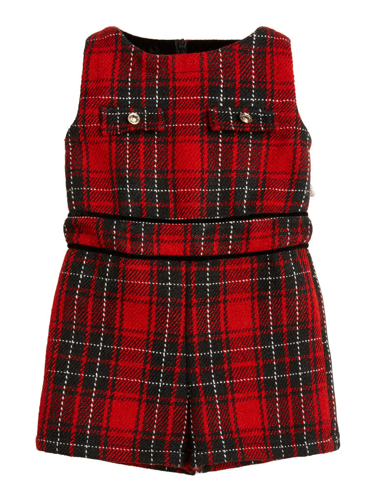 Guess Tartan Check Pinafore