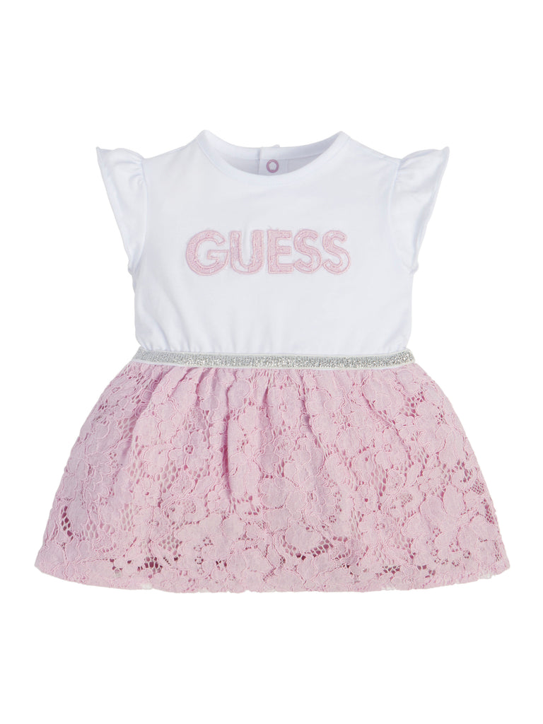 Guess Pink & White Dress