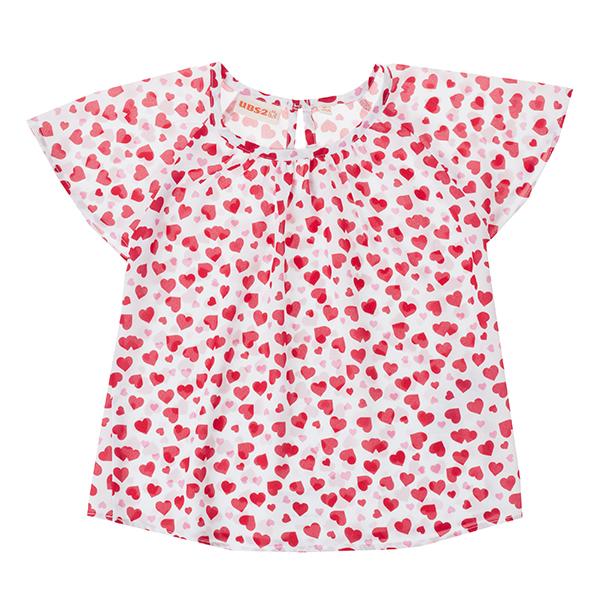 UBS2 Heart Print  Blouse