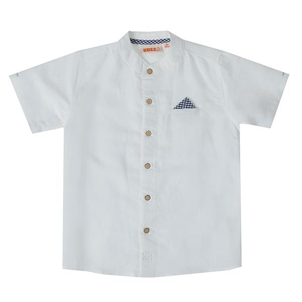 UBS2 White Grandad Shirt