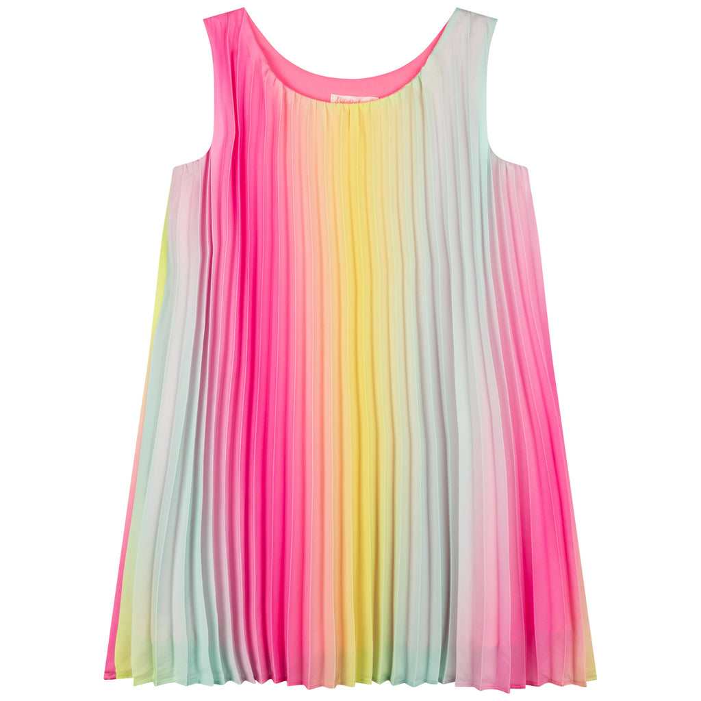 Billieblush Pleated Rainbow Dress