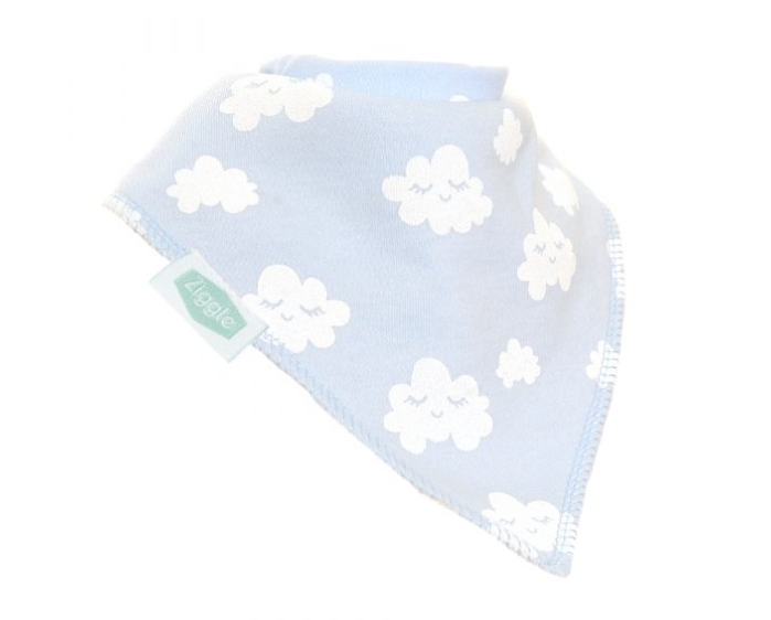 Ziggle Blue Winking Cloud Bib